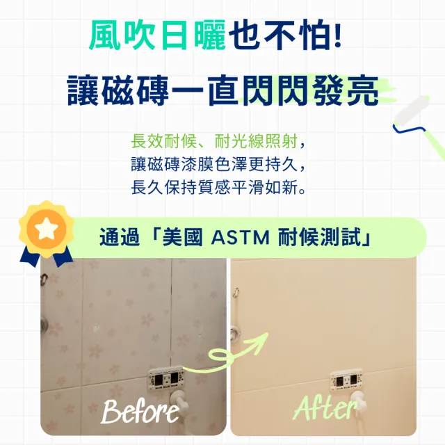 【得利】Dulux官方旗艦店★A882水性磁磚漆（2公升組裝）(浴室 廚房 陽台 磁磚)