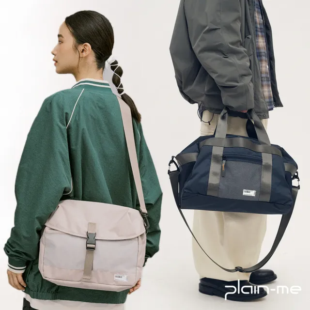 【plain-me】大容量 郵差包 行李袋 側背包 多夾層 出清品_PLN3027-232/PLN3064-252