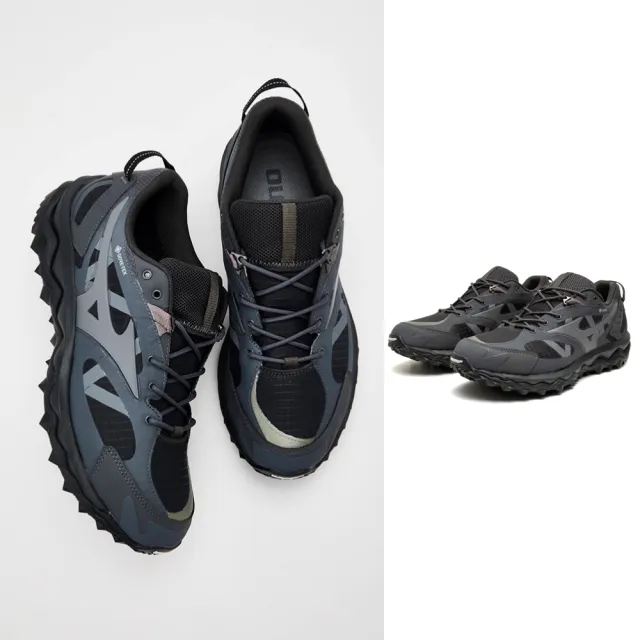 【MIZUNO 美津濃】WAVE MUJIN TL GTX 男款 防水 休閒鞋 D1GA237309 灰 深灰 越野 慢跑鞋 米其林大底
