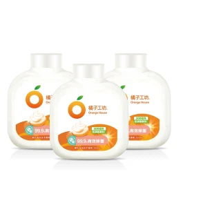 【Orange house 橘子工坊】變色泡泡洗手慕斯補充瓶3入組(350mlx3)