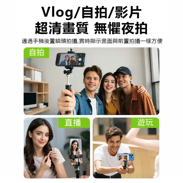 【DA】手機後置大螢幕磁吸自拍顯示器(同屏器 自拍神器 後鏡頭顯示器 iPhone 安卓 直播神器)