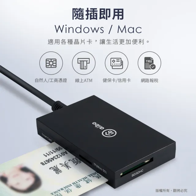 【aibo】Type-C ATM+記憶卡+3.0HUB 多合一晶片讀卡機(附USB轉接頭)