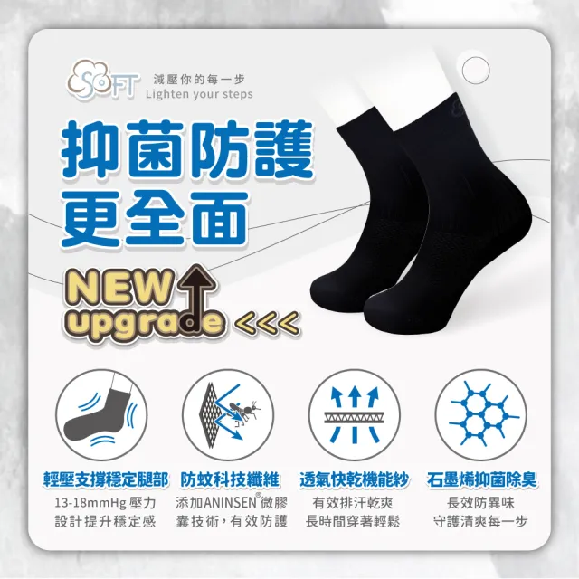 【SOFT】醫療級 輕壓柔軟舒適防蚊襪 兒童款 黑糖珍珠1雙