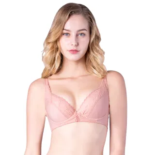 【Swear 思薇爾】沁涼Bra系列B-F罩軟鋼圈蕾絲包覆內衣(肉桂膚)