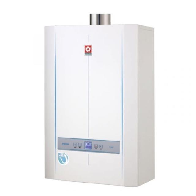SAKURA 櫻花牌 SH-2690-LPG 瓦斯熱水器，採用數位恆溫控制與 FE 強制排氣式設計，確保熱水供應穩定安全。電子式自動點火，具第一級能源效率，尺寸 400mm×210mm×615mm，重 25.3kg，110V 電壓，臺灣製造，享 2 年保固。適閤家庭使用，提供高效熱水解決方案。