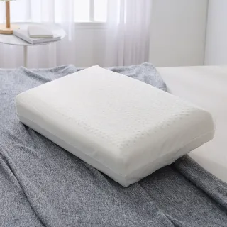【HOYACASA  禾雅寢具】100%天然乳膠枕1入(溝槽工學款)