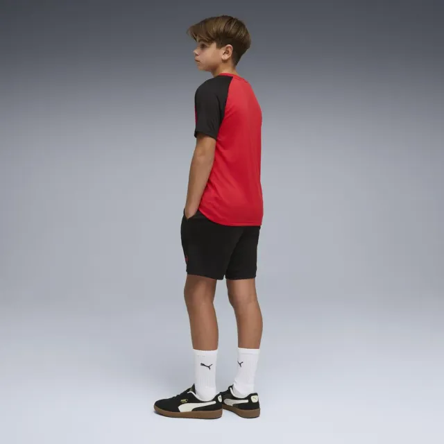 【PUMA】基本系列ESS Poly短袖短褲套裝 孩童 68629911  紅色