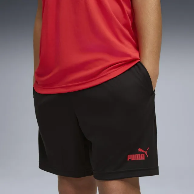 【PUMA】基本系列ESS Poly短袖短褲套裝 孩童 68629911  紅色