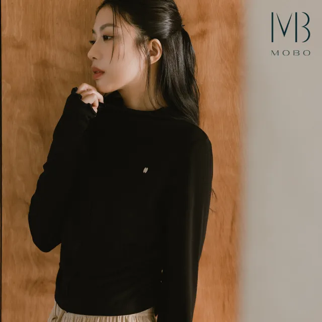 【MO-BO】Creamy.羽絨乳霜美肌保暖捲邊高領上衣