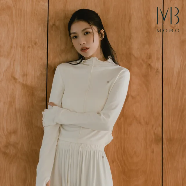 【MO-BO】Creamy.羽絨乳霜美肌保暖捲邊高領上衣