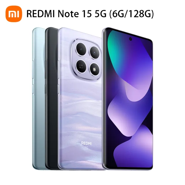 【小米】官方旗艦館 REDMI 紅米 Note 15  6.77吋 5G(6G/128G/MTK Helio G100 Ultra/1億畫素)