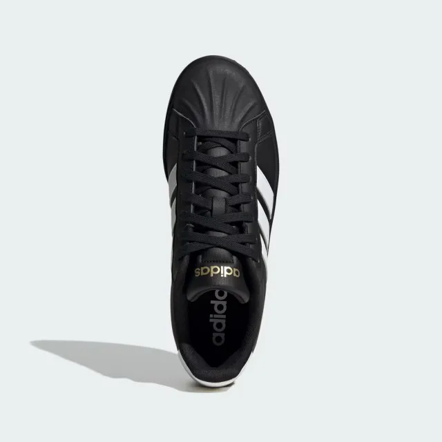 【adidas 愛迪達】Streettalk 男 運動休閒鞋 貝殼鞋 舒適 黑 白(JP8276)
