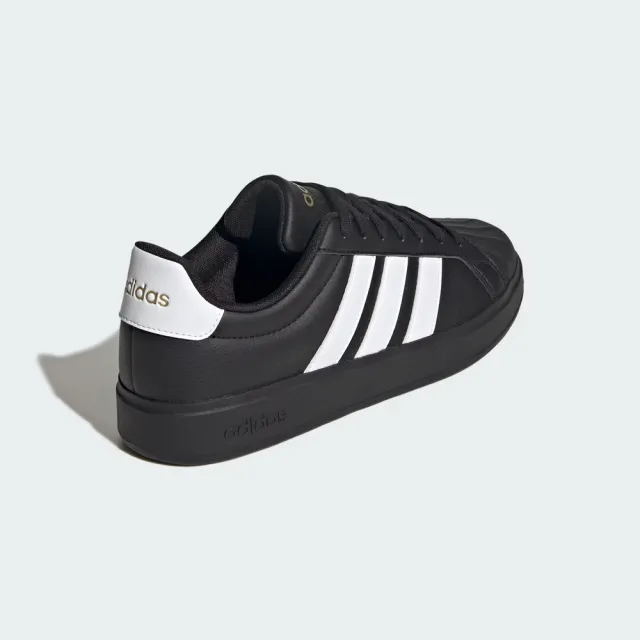 【adidas 愛迪達】Streettalk 男 運動休閒鞋 貝殼鞋 舒適 黑 白(JP8276)