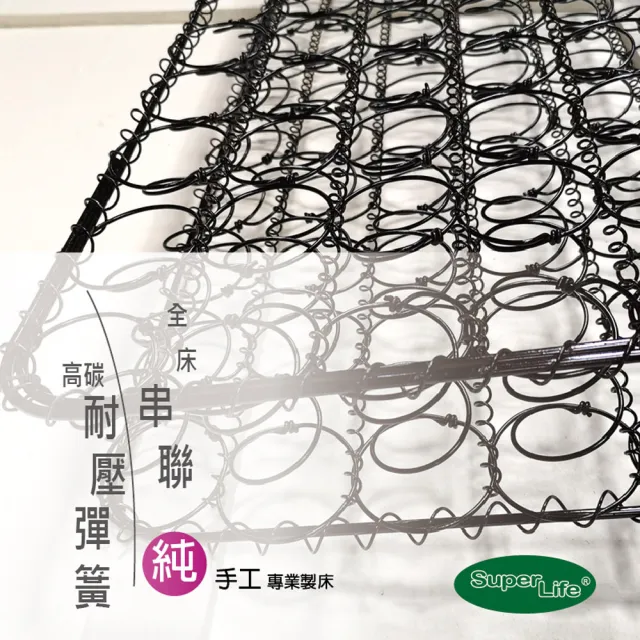 【Super Life】A12+ 硬Q手工彈簧床墊日安系列客製80X160X12cm(客製床墊｜特殊規格)