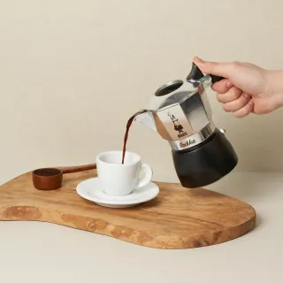 【Bialetti 比亞樂堤】極厚鑽石加壓摩卡壺BRIKKA-公司貨2杯份-銀(crema醇香/免插電/原廠保固2年)