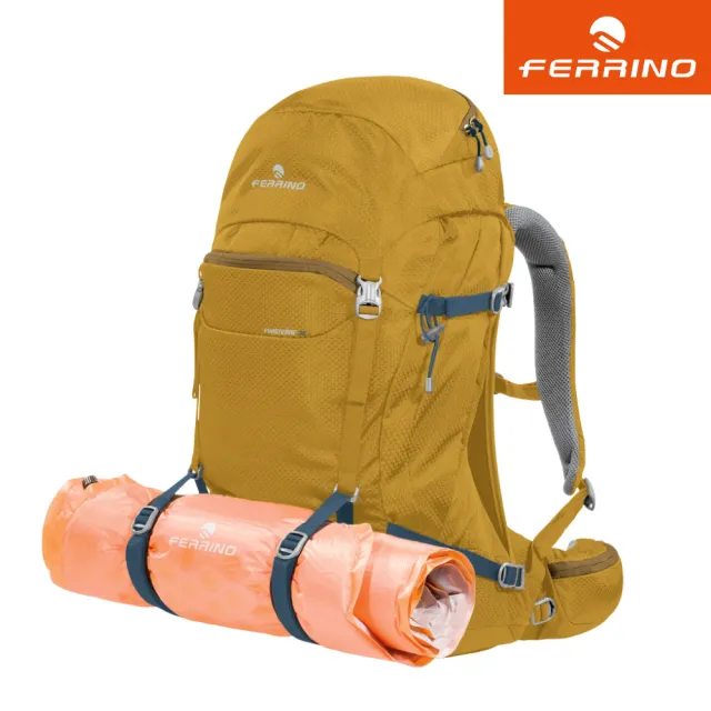 【FERRINO】雙11 Finisterre 38 登山健行網架背包 75742 鵝黃色(後背包 登山背包 大容量背包)