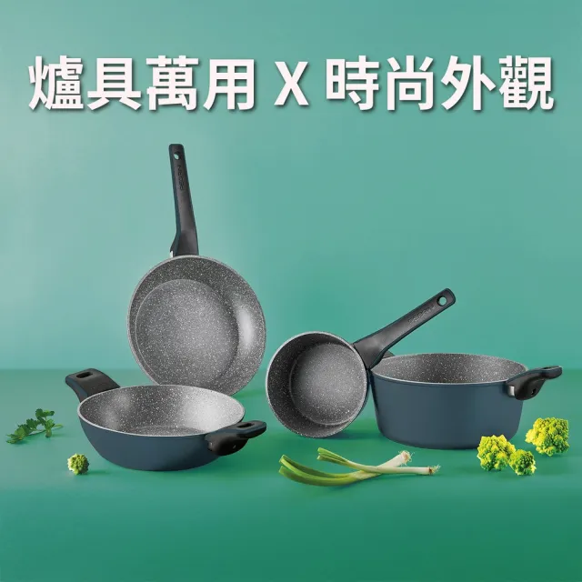【PEDRINI】義大利 EvoTek不沾平底鍋 20cm / 平煎鍋 不沾鍋 IH爐適用
