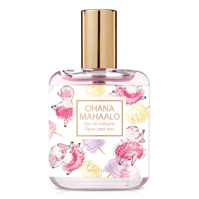 【OHANA MAHAALO】珍豬粉櫻輕香水30ml(專櫃公司貨)