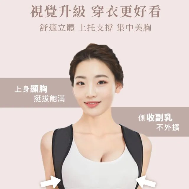 【Beroso 倍麗森】開肩挺背束腹美姿釋壓衣C36(專利四條支撐 護腰 美姿背心 長輩禮物)