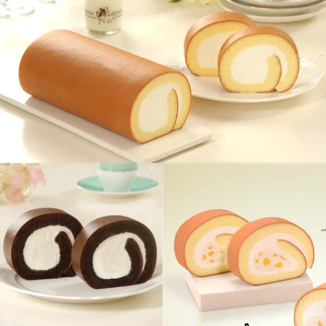 【亞尼克果子工房】人氣口味生乳捲3條組(原味/特黑/香草布丁 限定週末到/禮盒/伴手禮/送禮)