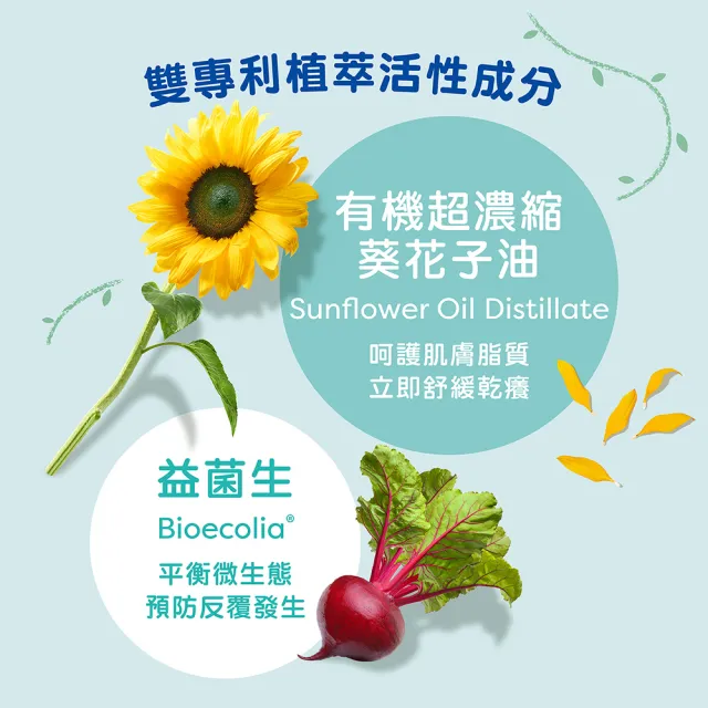 【Mustela 慕之恬廊】舒恬良 滋養益膚柔舒霜有機300mlX3(乾癢脫屑肌 無香乳液保濕滋潤)