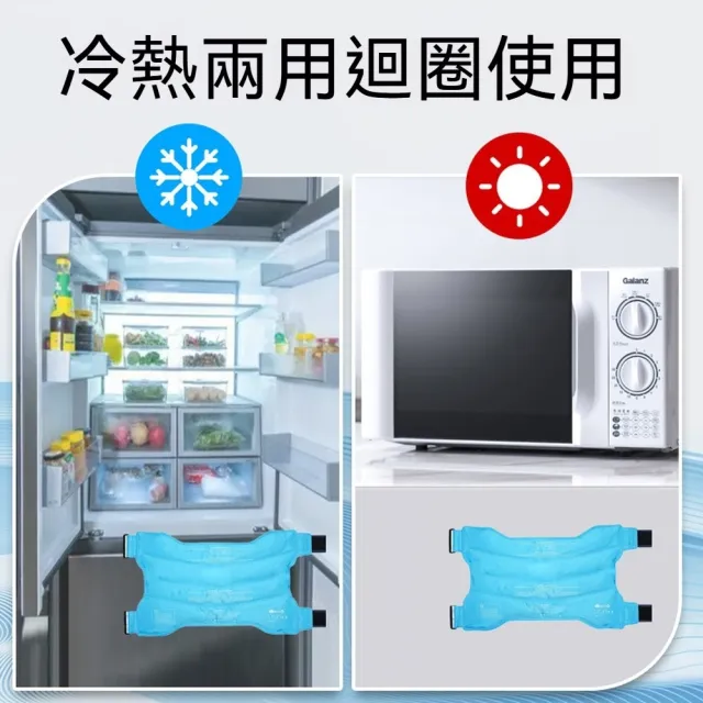 Homeco 凝膠冷敷綁帶運動護具 可重複使用冷熱敷袋 冰凍降溫運動冰敷袋包 冰敷腰挎 冰熱敷墊 降溫墊