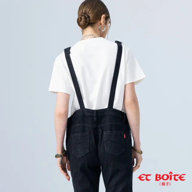 【BLUE WAY】女裝 弧線丹寧 吊帶褲 牛仔褲-ET BOITE箱子