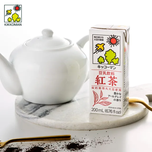 【龜甲萬】龜甲萬豆乳-紅茶風味200mlx18入/箱