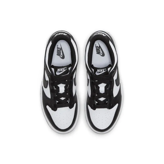 【NIKE 耐吉】休閒鞋 童鞋 中童 兒童 運動鞋 DUNK LOW PS 黑白 CW1588-100