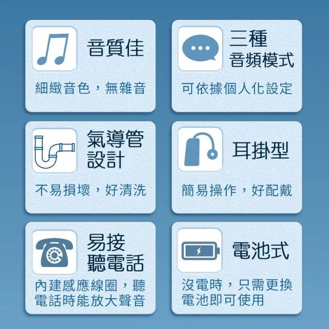 【Mimitakara 耳寶助聽器】數位雙頻耳掛型助聽器6S47(氣導管設計、輕中度聽損適用)