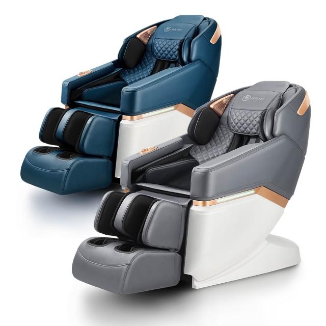  輝葉 HY-5082A 一健椅按摩椅，採用V-Motion搖擺拉伸技術，結合石墨烯全身包覆設計，提供頸部、肩部、背部、腰部、大腿及足底揉捏式按摩，內建溫熱功能加速舒緩肌肉。插電式電源，配有有線遙控器，尺寸靈活直立157.5x75x114.8cm或平躺180.2x75x83cm，淨重90kg，BSMI認證，1年保固。藍灰色系優雅外觀，中國製造，適合居家全方位按摩放鬆，提升日常生活舒適度。 