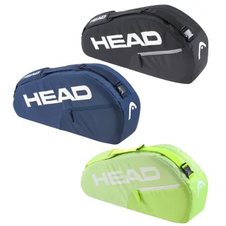 【HEAD】3支裝網球拍袋 肩背包 BASE S 261026螢光粉 261225黑 261325海藍 261425青檸(送網球鑰匙圈)