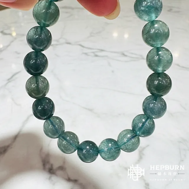 【赫本珠寶】($4980)貓眼藍綠晶手串