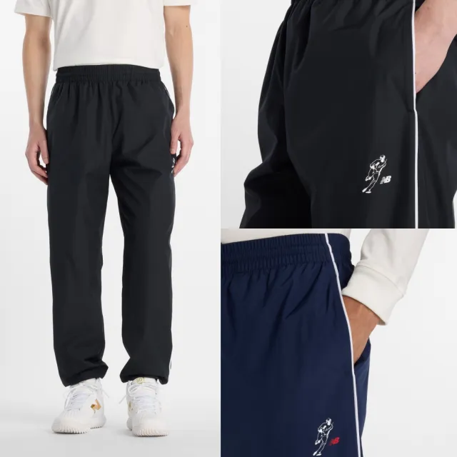 【NEW BALANCE】NB 大谷翔平x運動長褲_男性_黑/深藍_MB61R6GCBK_MB61R6GCTNV(美版 版型偏大)