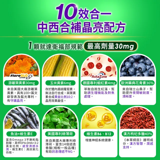 【funcare 船井生醫】金盞花萃取高單位葉黃素EX 2盒_共60顆(30顆/盒)
