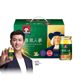 【QUAKER 桂格】無糖養氣人蔘禮盒60ml×19入×1盒(共19入 送禮推薦)