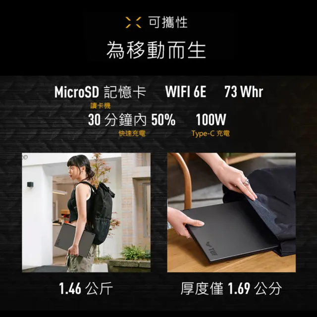 【ASUS 華碩】14吋GeForce RTX 5060 Ryzen AI 9 電競筆電(FA401GM-0031C465H/465/16G*2/1TB/W11/月光銀)