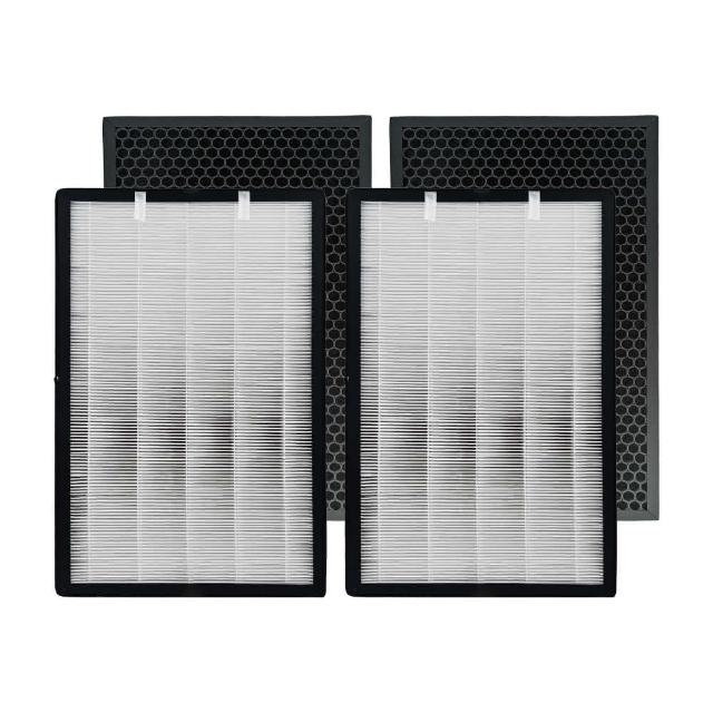 【RENZA】適用 G-Plus 拓勤 Pro 1000 雙側進風空氣清淨機(HEPA+活性碳濾網 濾芯 濾心)