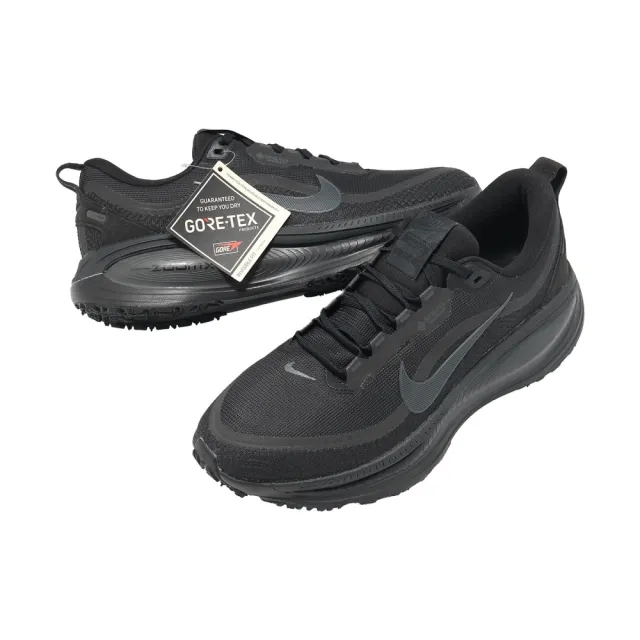 【NIKE 耐吉】防水慢跑鞋 Vomero 18 GTX 男鞋 黑 機能 緩震 運動鞋(HQ7001-001)