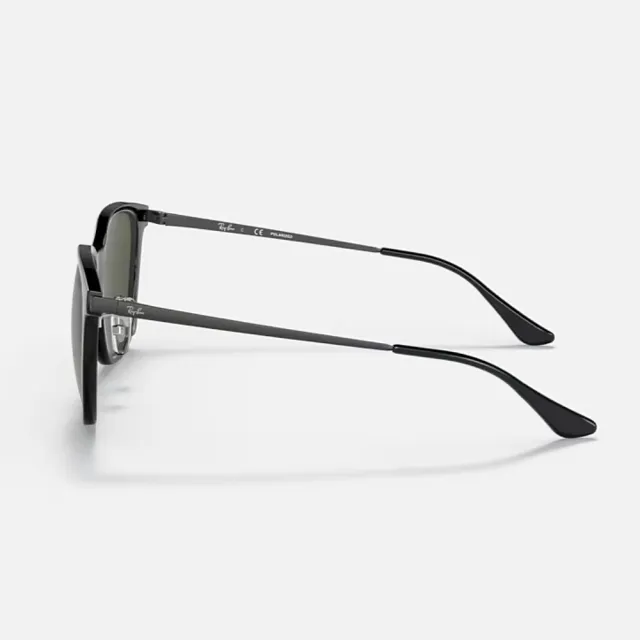 【RayBan 雷朋】方形金屬鏡腳偏光抗UV太陽眼鏡(RB4333D-601/9A 55mm 偏光鏡片)