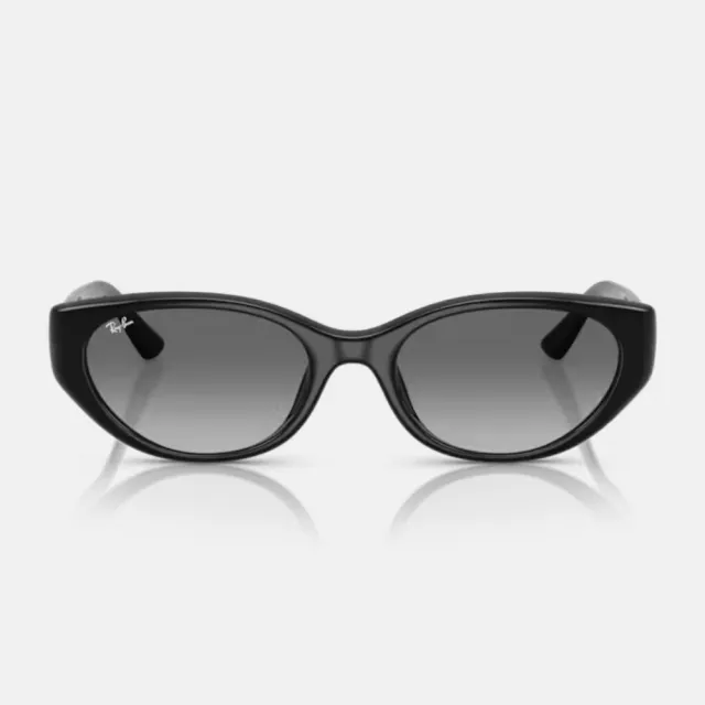 【RayBan 雷朋】復古潮流貓眼膠框漸層太陽眼鏡(RB4457D-667711 55mm)