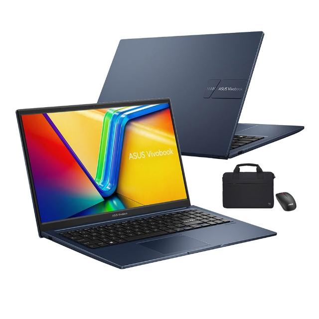 【ASUS 華碩】筆電包/滑鼠組★  15.6吋十核心輕薄筆電(VivoBook X1504VA/十核心/16G/512G SSD/W11)
