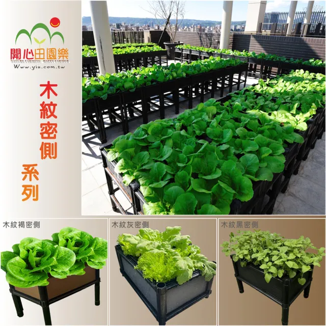 【田園樂】育材單層架高一節種植箱(45*30*32cm)(組合式種植箱種菜箱/籃耕離地栽培/2入一組)