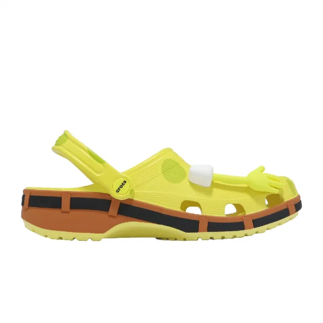 【Crocs】洞洞鞋 Spongebob Classic Clog 男鞋 女鞋 海綿寶寶 香蕉黃 涼拖鞋(2098247HD)