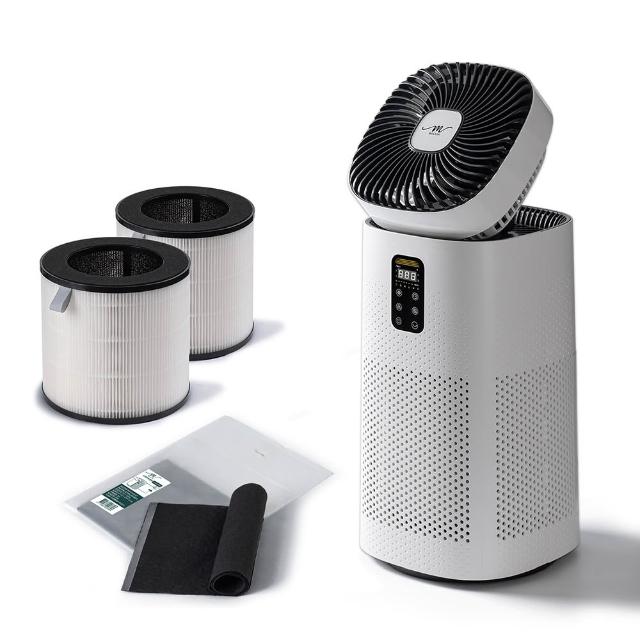 【MOLIJIA 魔力家】超值組-M196智動UV抑菌風扇循環空氣清淨機(BY010096)