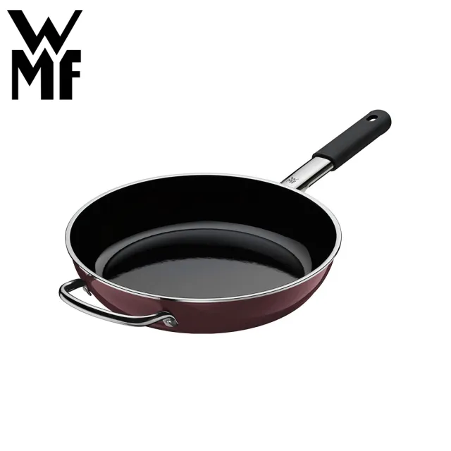 【WMF】德國製Fusiontec Mineral 平底鍋 28cm(玫瑰金色/陶晶鍋)