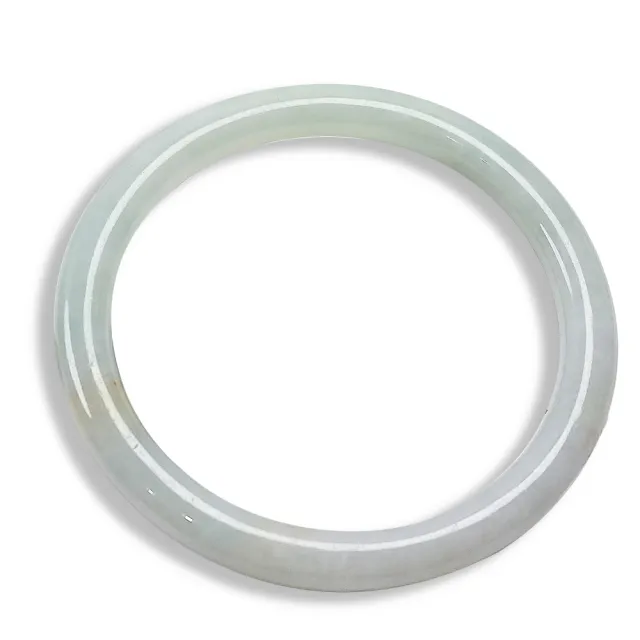 【玉我翡翠】翡翠手鐲 綠底灑金 圓條 手圍17.8mm/附台証 M16443(台灣權威認證證書/天然A貨翡翠)