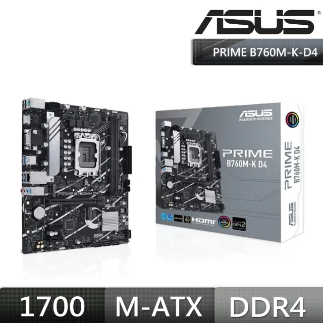 RAM+MB組合★【金士頓】DDR4 3200 16GB PC 記憶體 KCP432NS8/16 品牌專用+ASUS B760M 