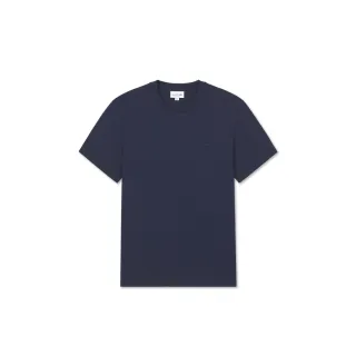 【LACOSTE】男裝-經典圓領純棉短袖T(海軍藍)