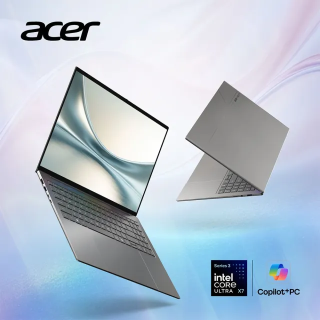 【Acer 宏碁】羅技滑鼠組★16吋 2.8K OLED輕薄 AI筆電-星岩灰(SF16-71T-72M7/Ultra X7-358H/32G/1TB/W11)